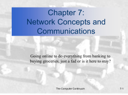Chapter 7: Network Concepts and Communications