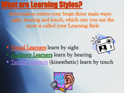 What are Learning Styles?