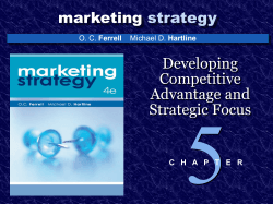 marketing strategy Developing Competitive