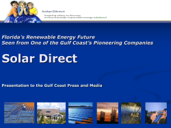 Solar Direct Florida’s Renewable Energy Future