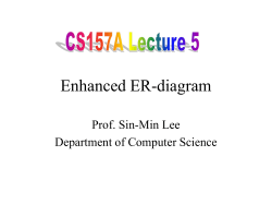 Enhanced ER-diagram Prof. Sin-Min Lee Department of Computer Science