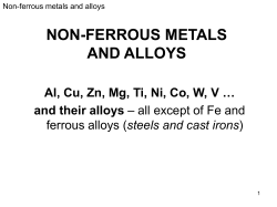 NON-FERROUS METALS AND ALLOYS and their alloys