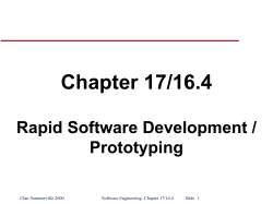 Chapter 17/16.4 Rapid Software Development / Prototyping ©Ian Sommerville 2000