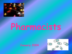 Pharmacists January 2004