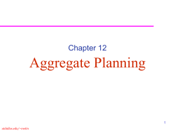 Aggregate Planning Chapter 12 1 utdallas.edu/~metin