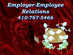 Employer-Employee Relations 410-767-5466