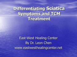 Sciatica Differentiating Symptoms and TCM Treatment