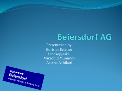 Presentation by: Borislav Belenov Lindsey Jeske, Mirzohid Muminov