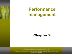 Performance management Chapter 9