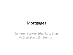 Mortgages Cameron Stewart (thanks to Shae McCrystal and Jim Helman)