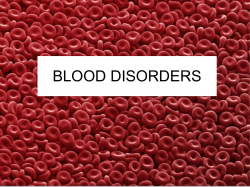 BLOOD DISORDERS