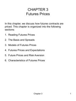 CHAPTER 3 Futures Prices