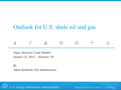 Outlook for U.S. shale oil and gas U.S. Energy Information Administration