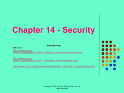 Chapter 14 - Security