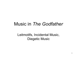 The Godfather Leitmotifs, Incidental Music, Diegetic Music 1