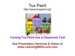 Tux Paint Turning Tux Paint into a Classroom Tool www.LearningWithLucie.com