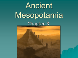 Ancient Mesopotamia Chapter 3