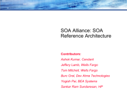 SOA Alliance: SOA Reference Architecture