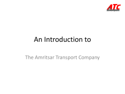 An Introduction to The Amritsar Transport Company