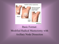 Procedures Basic Format: Modified Radical Mastectomy with Axillary Node Dissection