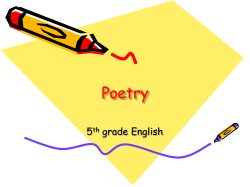 Poetry 5 grade English th