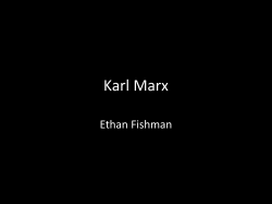 Karl Marx Ethan Fishman