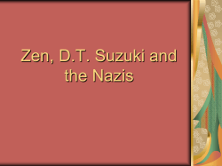 Zen, D.T. Suzuki and the Nazis