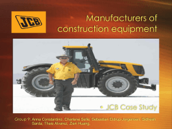 Manufacturers of construction equipment • JCB Case Study