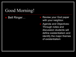 Good Morning! Bell Ringer…