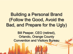 Building a Personal Brand (Follow the Good, Avoid the