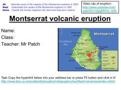Video clip of eruption: