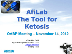 AfiLab The Tool for Ketosis – November 14, 2012