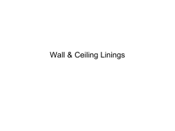 Wall &amp; Ceiling Linings