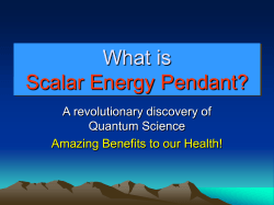 What is Scalar Energy Pendant? A revolutionary discovery of Quantum Science