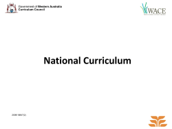 National Curriculum 2009/18847(2)
