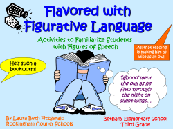 Flavored with Figurative Language Activities to Familiarize Students with Figures of Speech