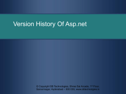 Version History Of Asp.net