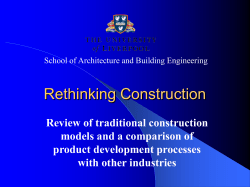 Rethinking Construction