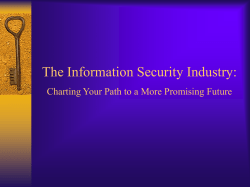 The Information Security Industry: