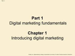 Part 1 Chapter 1 Digital marketing fundamentals Introducing digital marketing