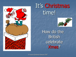 It’s time! Christmas How do the