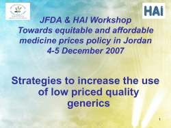 JFDA &amp; HAI Workshop Towards equitable and affordable 4-5 December 2007