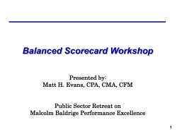 Balanced Scorecard Workshop