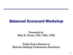 Balanced Scorecard Workshop