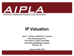 IP Valuation American Intellectual Property Law Association