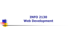 INFO 2130 Web Development