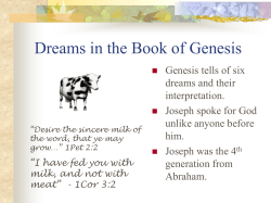 Dreams in the Book of Genesis