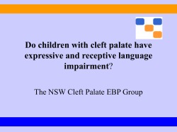 Do children with cleft palate have expressive and receptive language impairment