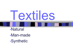 Textiles Natural Man-made Synthetic