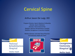 Cervical Spine Arthur Jason De Luigi, DO